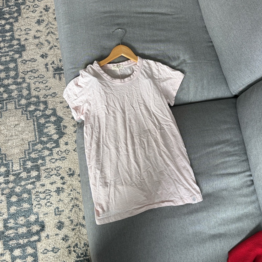 Rag & Bone XS Slub Tee Rose